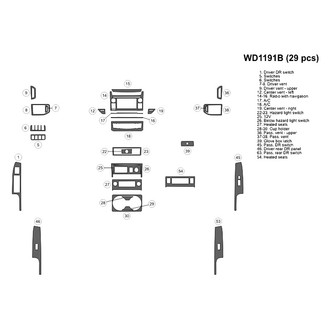 B&I® - 2D Blackwood Small Dash Kit (29 Pcs)