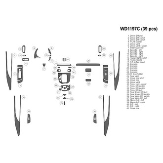 B&I® - 2D Blackwood Large Dash Kit (39 Pcs)