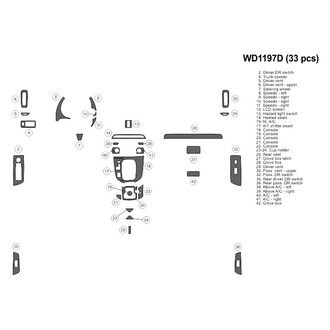 B&I® - 2D Blackwood Small Dash Kit (33 Pcs)