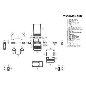 B&I® - 2D Blackwood Small Dash Kit (39 Pcs)
