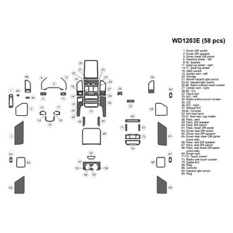 B&I® - 2D Blackwood Large Dash Kit (59 Pcs)