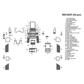 B&I® - 2D Blackwood Large Dash Kit (52 Pcs)