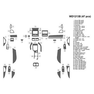 B&I® - 2D Blackwood Large Dash Kit (48 Pcs)