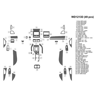 B&I® - 2D Blackwood Large Dash Kit (49 Pcs)