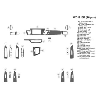 B&I® - 2D Blackwood Small Dash Kit (26 Pcs)