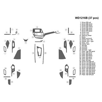 B&I® - 2D Blackwood Large Dash Kit (38 Pcs)