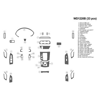 B&I® - 2D Blackwood Small Dash Kit (33 Pcs)