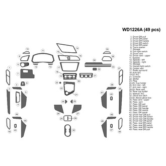 B&I® - 2D Blackwood Large Dash Kit (49 Pcs)