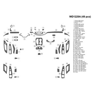 B&I® - 2D Blackwood Large Dash Kit (49 Pcs)