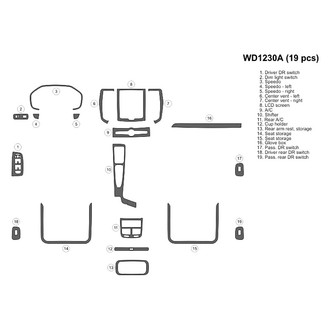 B&I® - 2D Blackwood Large Dash Kit (19 Pcs)