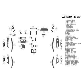 B&I® - 2D Blackwood Large Dash Kit (39 Pcs)