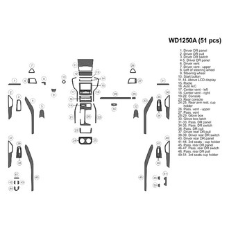 B&I® - 2D Blackwood Large Dash Kit (51 Pcs)