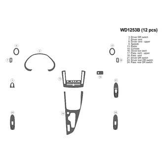 B&I® - 2D Blackwood Small Dash Kit (12 Pcs)