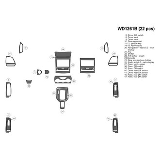 B&I® - 2D Blackwood Small Dash Kit (22 Pcs)