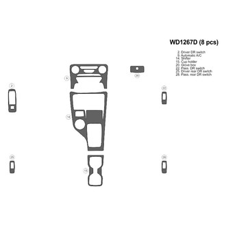 B&I® - 2D Blackwood Small Dash Kit (8 Pcs)