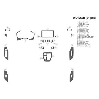 B&I® - 2D Blackwood Small Dash Kit (21 Pcs)