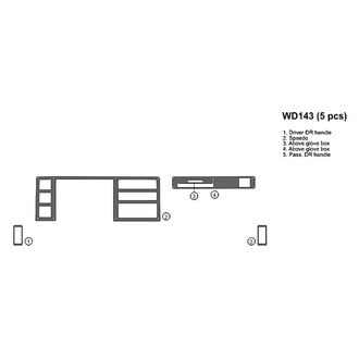 B&I® - 2D Blackwood Full Dash Kit (5 Pcs)