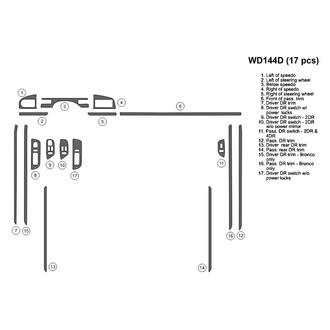 B&I® - 2D Blackwood Full Dash Kit (17 Pcs)