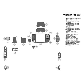 B&I® - 2D Factory Match Full Dash Kit (21 Pcs)