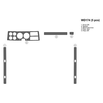 B&I® - 2D Blackwood Full Dash Kit (5 Pcs)