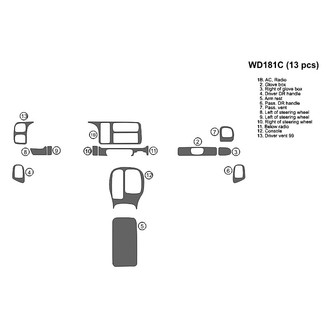 B&I® - 2D Blackwood Large Dash Kit (13 Pcs)