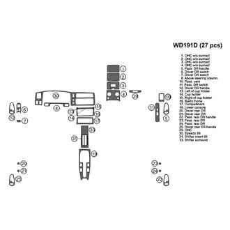 B&I® - 2D Blackwood Large Dash Kit (27 Pcs)