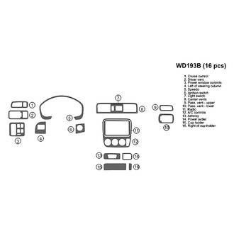 B&I® - 2D Blackwood Full Dash Kit (16 Pcs)