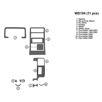B&I® - 2D Blackwood Full Dash Kit (11 Pcs)