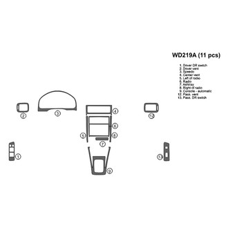 B&I® - 2D Blackwood Full Dash Kit (11 Pcs)