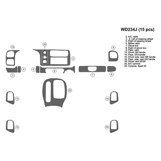 B&I® - 2D Blackwood Full Dash Kit (15 Pcs)