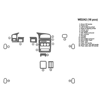 B&I® - 2D Blackwood Full Dash Kit (16 Pcs)