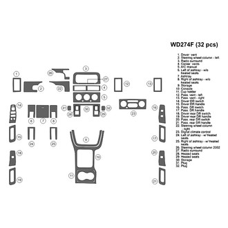 B&I® - 2D Blackwood Large Dash Kit (32 Pcs)