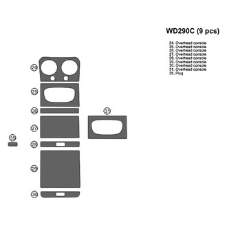 B&I® - 2D Factory Match Full Dash Kit (9 Pcs)