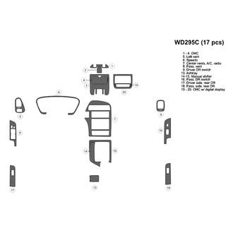 B&I® - 2D Blackwood Large Dash Kit (17 Pcs)