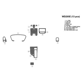 B&I® - 2D Factory Match Full Dash Kit (13 Pcs)
