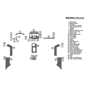 B&I® - 2D Blackwood Large Dash Kit (29 Pcs)