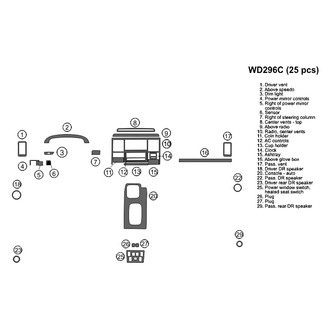 B&I® - 2D Blackwood Medium Dash Kit (25 Pcs)