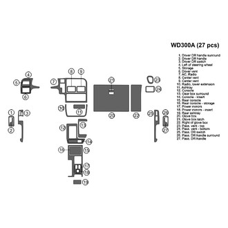 B&I® - 2D Blackwood Large Dash Kit (27 Pcs)