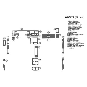 B&I® - 2D Blackwood Full Dash Kit (21 Pcs)
