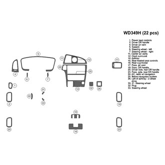 B&I® - 2D Dark Factory Match Main Dash Kit (22 Pcs)
