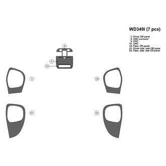 B&I® - 2D Dark Factory Match Upgrade Kit (7 Pcs)