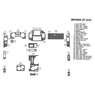 B&I® - 2D Blackwood Large Dash Kit (27 Pcs)