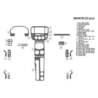B&I® - 2D Blackwood Large Dash Kit (23 Pcs)