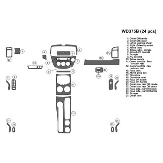 B&I® - 2D Blackwood Large Dash Kit (24 Pcs)