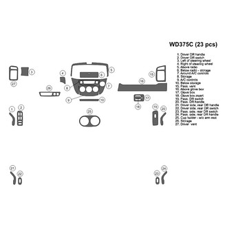 B&I® - 2D Blackwood Small Dash Kit (23 Pcs)