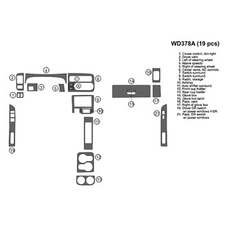 B&I® - 2D Blackwood Full Dash Kit (19 Pcs)