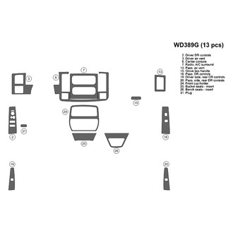B&I® - 2D Blackwood Small Dash Kit (13 Pcs)