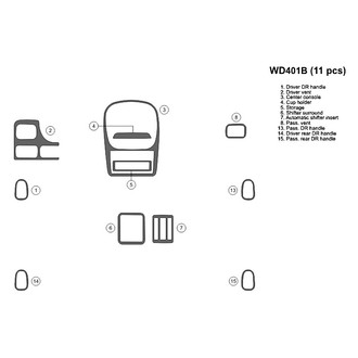 B&I® - 2D Blackwood Small Dash Kit (11 Pcs)