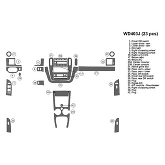 B&I® - 2D Blackwood Large Dash Kit (23 Pcs)