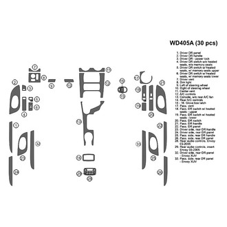 B&I® - 2D Blackwood Large Dash Kit (30 Pcs)